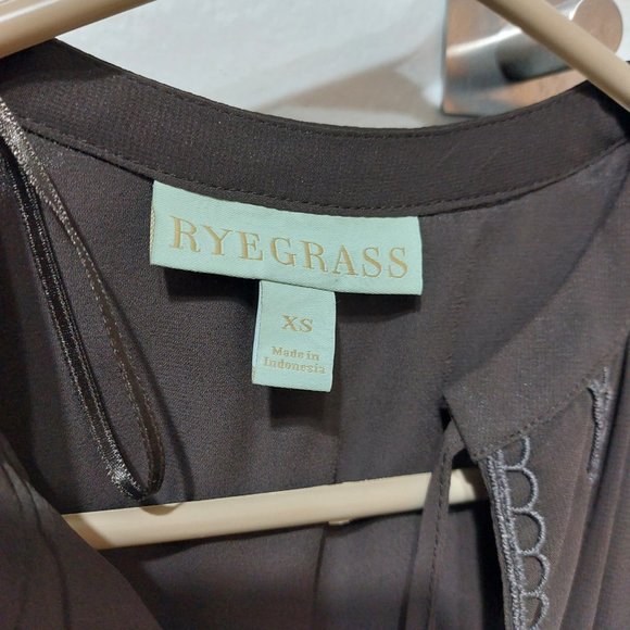 Ryegrass Color Chocolate Torte Long Sleeve Dress Dark Brown Size X Small - Picture 11 of 16